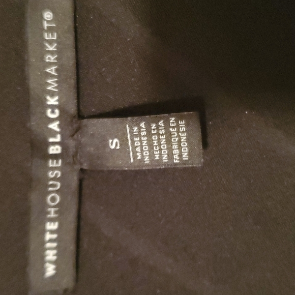 𝅺WHITE House Black Market Surplice Striped Top Sz S/P - Picture 3 of 6